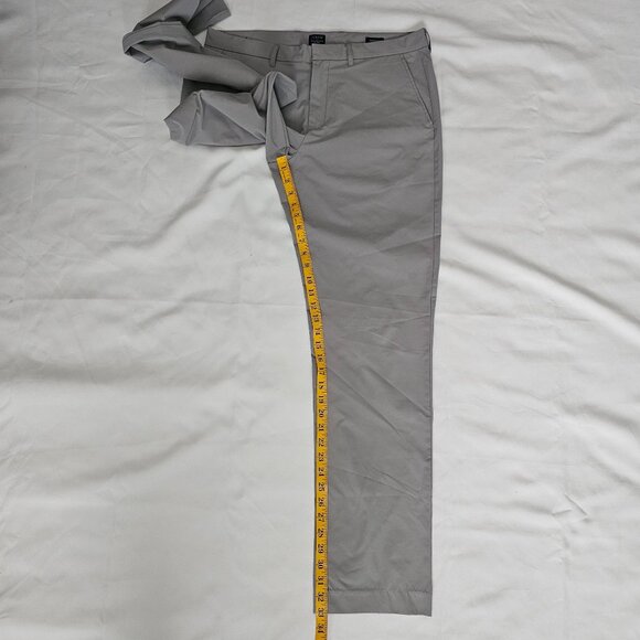 J. Crew Thomson FLEX Light Gray Tapered Fit Straight Chino Pants Size W34 L34 - Picture 15 of 16